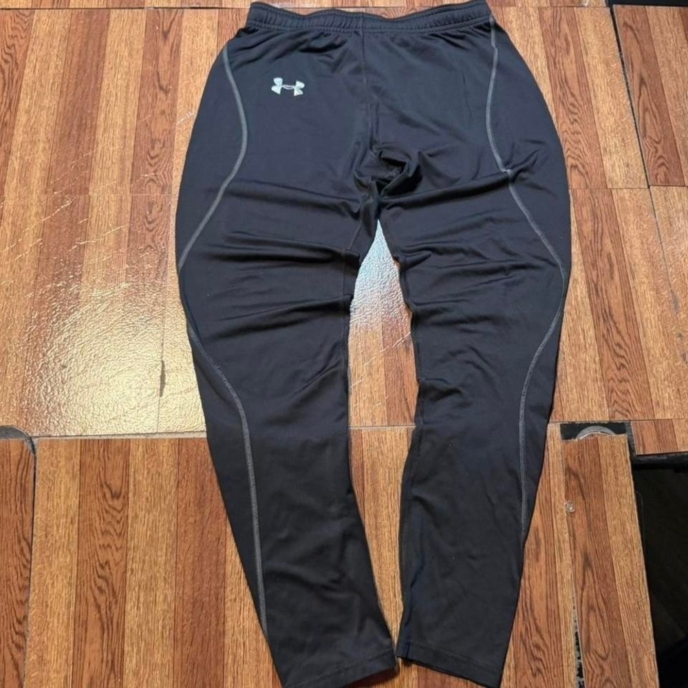 Under Armour Black Cold Fitted Running Slim Train Jogger Sweatpants Medium